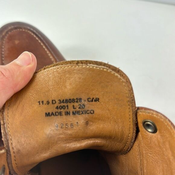 Frye Bowery Moc Grailed Lace Up Brown Leather Men’s Boots - Picture 15 of 15